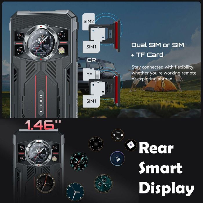 Cubot King Kong 11 Smartphone 5G Todoterreno IP68/IP69K MIL-STD-810H 6.72" FHD+ 120Hz 108MP 10200mAh 5