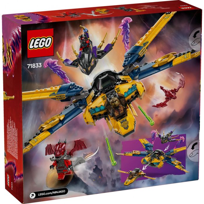LEGO 71833 Ninjago El Renacer de los Dragones: Super Jet de la Tormenta de Ras y Arin - Set de Construcción con Dron y Minifiguras 12 LEGO 71833 Ninjago El Renacer de los Dragones: Super Jet de la Tormenta de Ras y Arin - Set de Construcción con Dron y Minifiguras 12