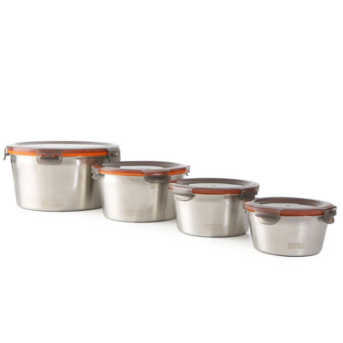 Quttin Fiambre Acero 0.6L Microondas-Horno 13.5 x 13.5 x 7 cm (12 Unidades)