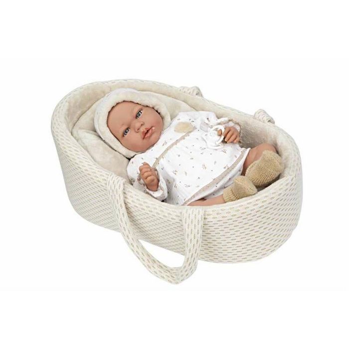 Muñeca ELEGANCE 40 CM ANDIE BEIGE C/CAPAZO C/MECANISMO LLORO TRY ME C/BOLSA 3