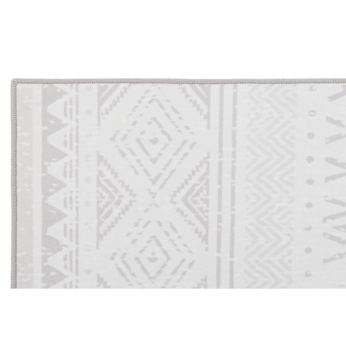 DKD Home Decor Alfombra Boho Beige Blanco Poliéster 290 x 200 x 0.4 cm 1