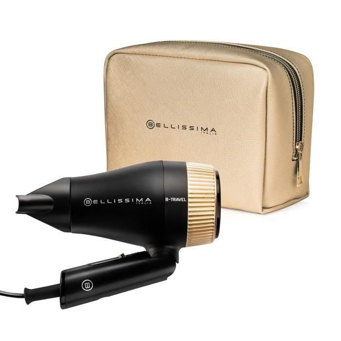 Bellissima IME8007403118723 Secador de Pelo Compacto de Viaje con Mango Plegable, Estuche y 1400W para Todo Tipo de Cabello 0 Bellissima IME8007403118723 Secador de Pelo Compacto de Viaje con Mango Plegable, Estuche y 1400W para Todo Tipo de Cabello 0