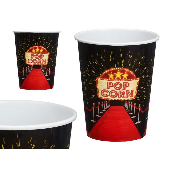 Cubo Palomitas Hollywood S Leknes 15x18x15 cm, 2 L, Negro/Rojo/Blanco (36 Unidades) Cubo Palomitas Hollywood S Leknes 15x18x15 cm, 2 L, Negro/Rojo/Blanco (36 Unidades)