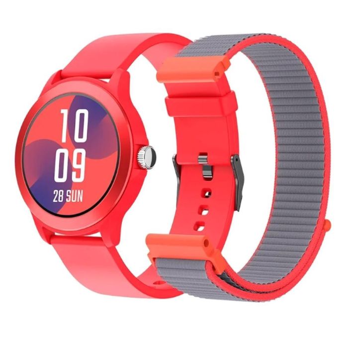 Smartwatch SPC Smartee Duo Vivo 9651R/ Notificaciones/ Frecuencia Cardíaca/ Rojo/ Incluye Correa Extra Smartwatch SPC Smartee Duo Vivo 9651R/ Notificaciones/ Frecuencia Cardíaca/ Rojo/ Incluye Correa Extra