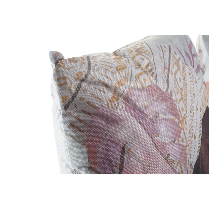 DKD Home Decor Cojín Decorativo Estilo Colonial Africano Multicolor de Poliéster 45x45 cm con Cremallera, Pack de 4 Unidades 1 DKD Home Decor Cojín Decorativo Estilo Colonial Africano Multicolor de Poliéster 45x45 cm con Cremallera, Pack de 4 Unidades 1
