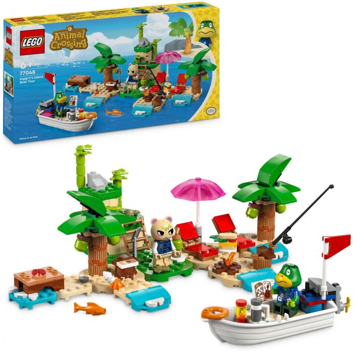 LEGO 77048 Animal Crossing Paseo en Barca con el Capitán Set de Construcción Isla Desierta Munchi Ardilla Personalizable +6 años 10