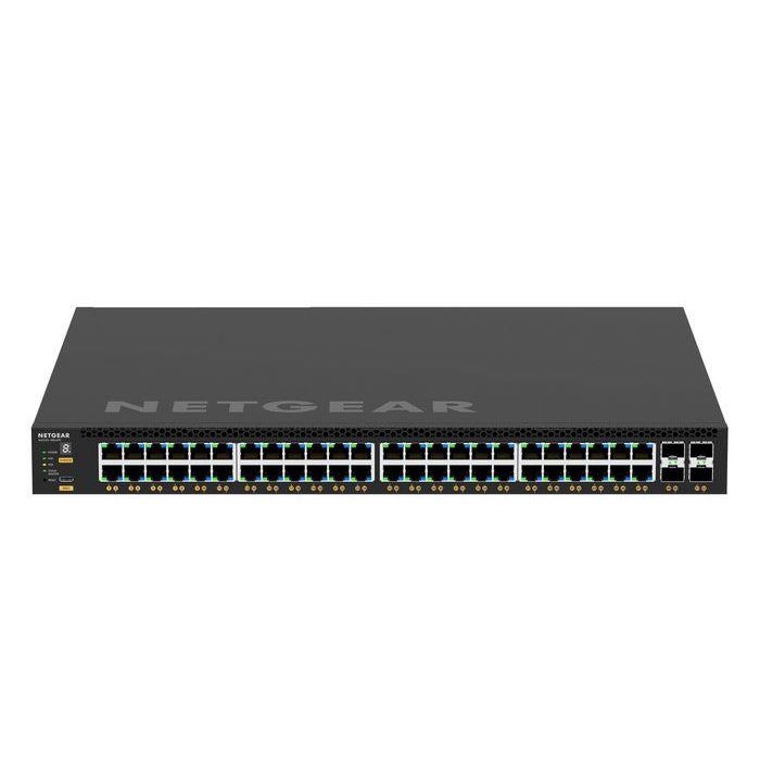 NETGEAR GSM4352-100NES Switch 52 Puertos, 48 PoE+ 236W-1,440W, 48x1G, 4xSFP+ 6