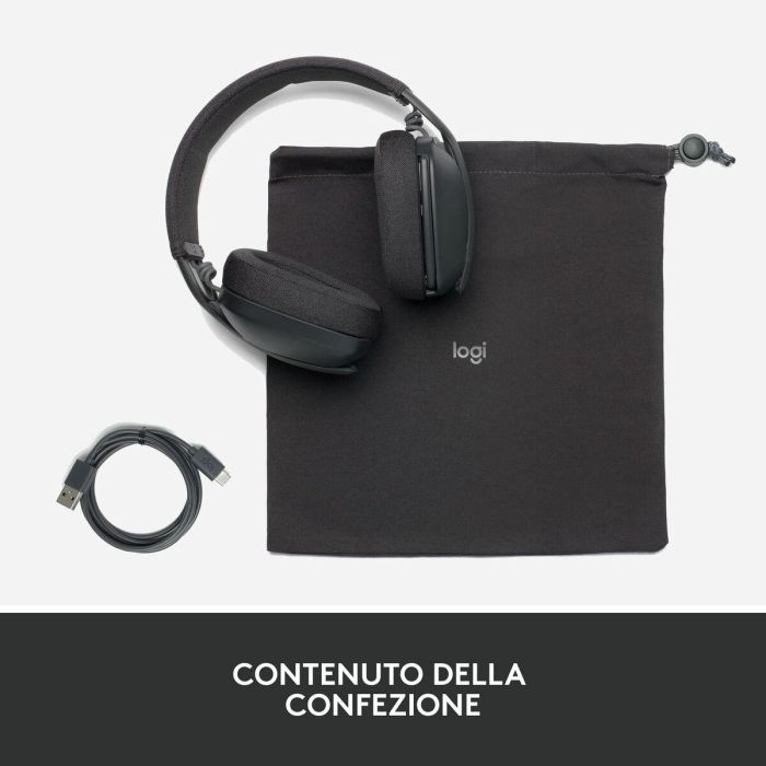 Logitech Auriculares Inalámbricos Zone Vibe con Micrófono - Negro 4 Logitech Auriculares Inalámbricos Zone Vibe con Micrófono - Negro 4
