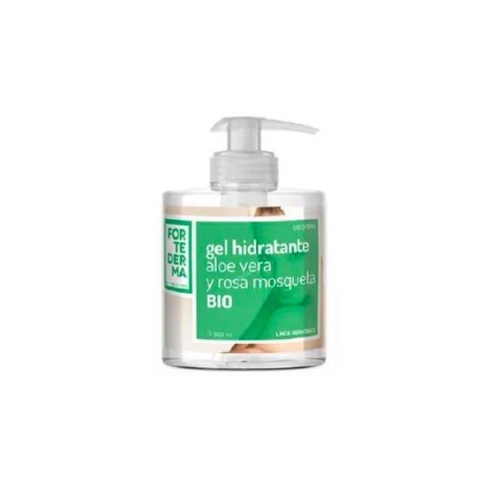 HERBORA Gel Hidratante Aloe Vera y Rosa Mosqueta Bio 500ml - Regenera, Suaviza y Protege la Piel Seca o Irritada