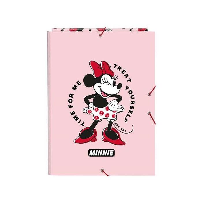 Carpeta folio 3 solapas minnie mouse "me time" 26x33,5x2,5 - modelos surtidos