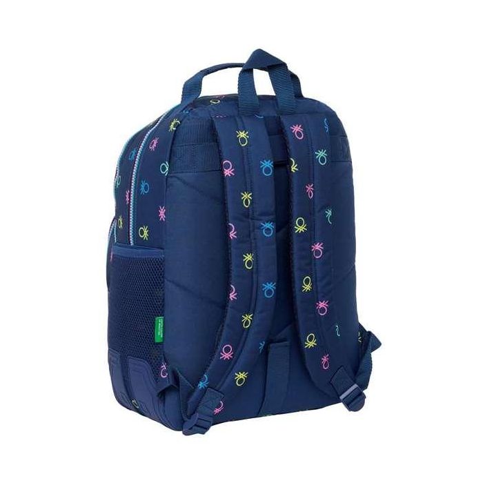 Mochila Escolar Benetton Cool Azul marino 32 x 42 x 15 cm 1