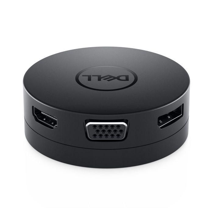 Dell USB-C Mobile Adapter, HDMI/ VGA/ DisplayPort/ RJ-45, Black 3