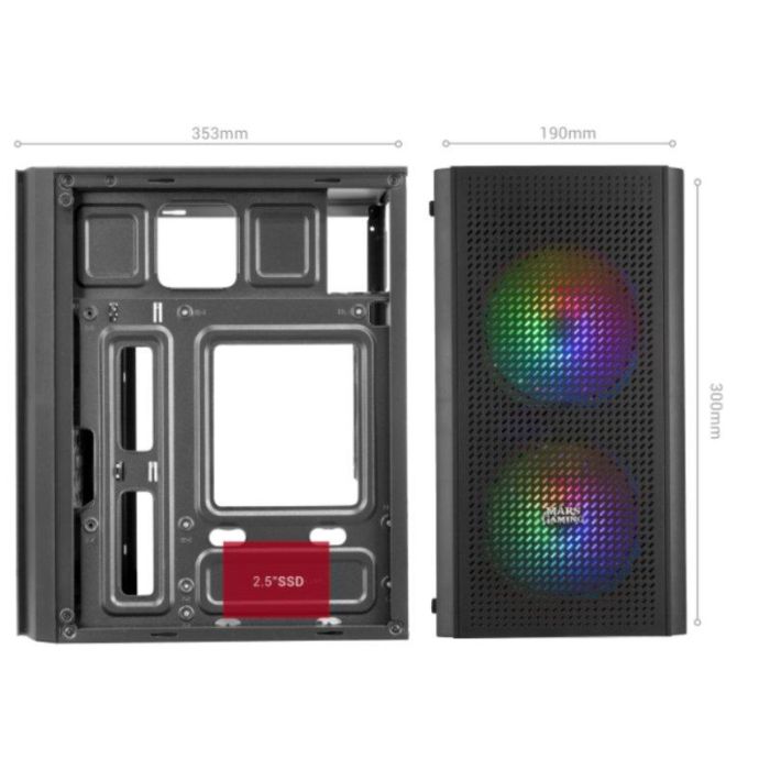 Caja Ordenador Mars Gaming Mc300 Negro 2 Caja Ordenador Mars Gaming Mc300 Negro 2