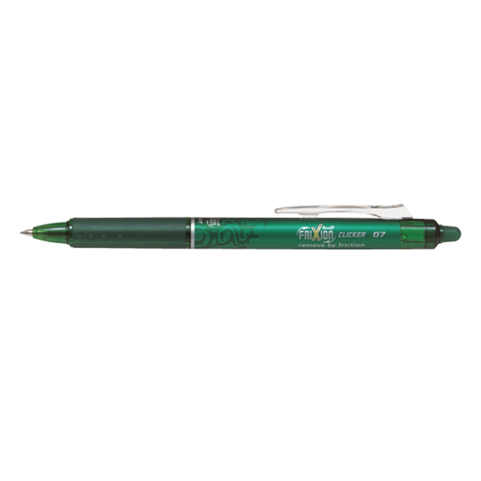 Pilot Bolígrafo Tinta Borrable Frixion Clicker 0.7 Verde (Set de 12) (Set de 12) 1