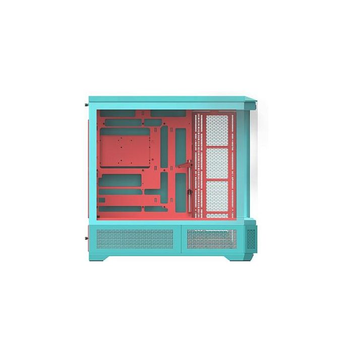 Thermaltake CA-11H-00FLWN-00 Caja Full Tower ATX EATX Micro-ATX Mini-ITX Color Menta Fresa con Ventana Lateral y Soporte Multi Iluminación 3