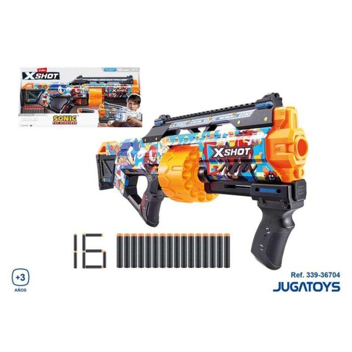 Pistola x-shot sonic skins last stand con 16 dardos 60x30 cm - modelos surtidos 2 Pistola x-shot sonic skins last stand con 16 dardos 60x30 cm - modelos surtidos 2