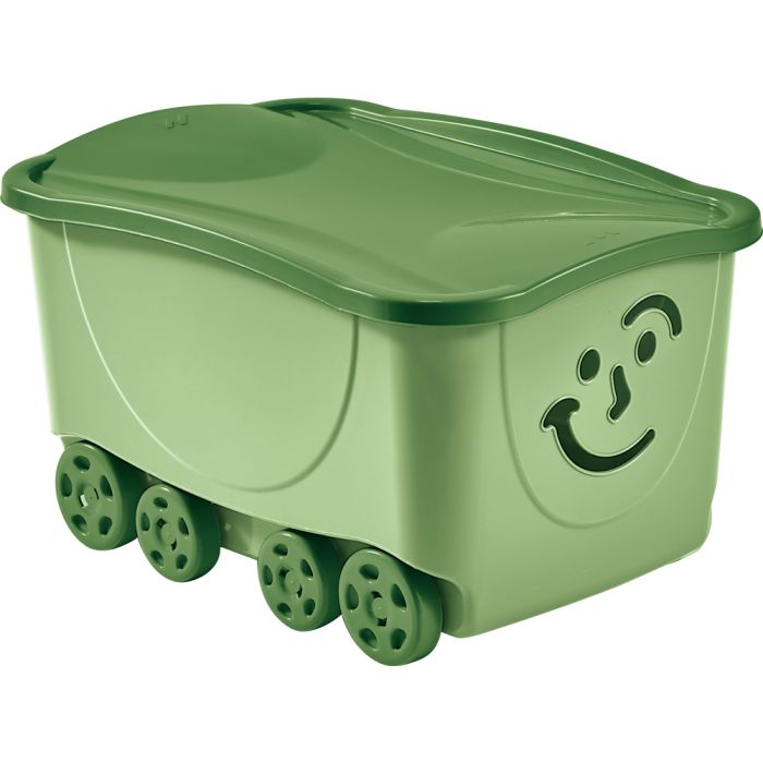 Fancy smile box con tapa y ruedas 47,5l colores surtidos mondex 1