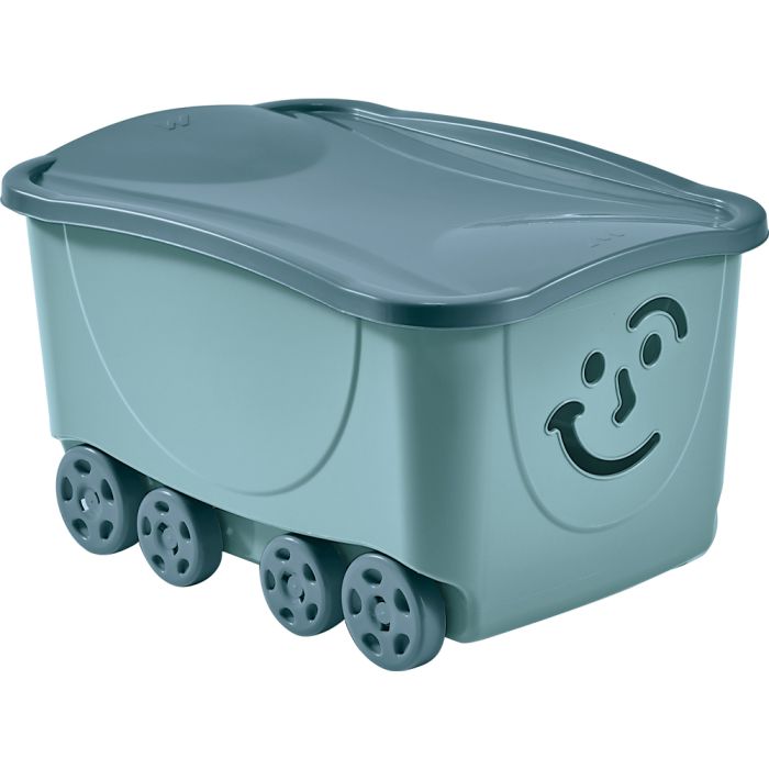 Fancy smile box con tapa y ruedas 47,5l colores surtidos mondex 2