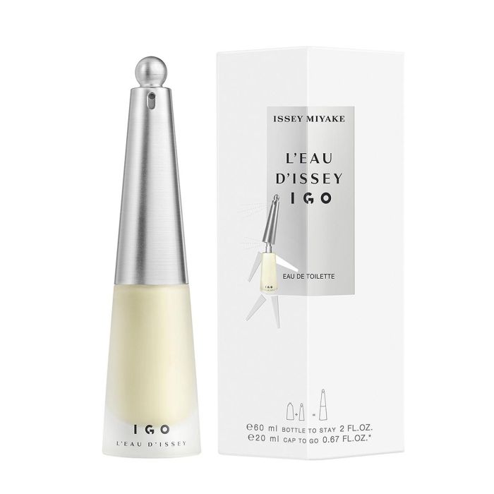 Issey Miyake L'Eau d'Issey IGO Eau de Toilette para Mujer 80 ml, Floral Acuática con Tapón de Viaje 20ml Issey Miyake L'Eau d'Issey IGO Eau de Toilette para Mujer 80 ml, Floral Acuática con Tapón de Viaje 20ml