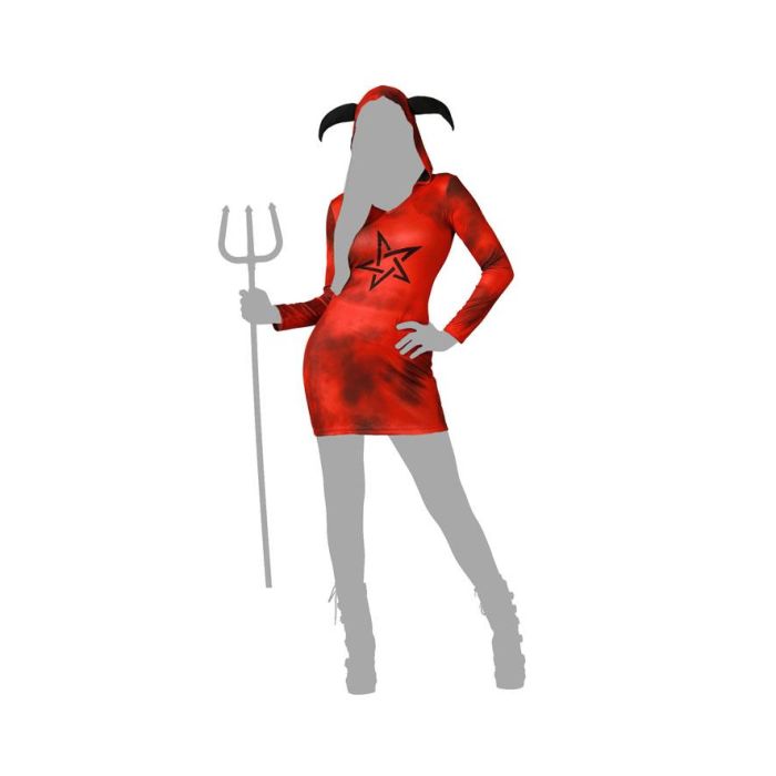Disfraz Vestido Demonia Rojo Mujer Adulto 4 Disfraz Vestido Demonia Rojo Mujer Adulto 4