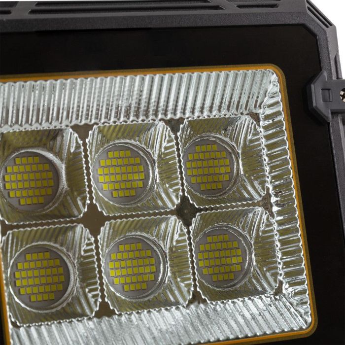 Proyector LED Solar 200W con Batería de Litio, Control Remoto, IP65 y Sensor de Luz para Exterior [1916-FLSOL-200W-CW] 2