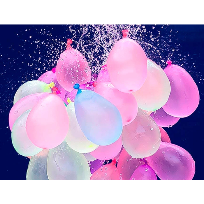 Blanca Globos de Agua 100% Látex Biodegradable Bolsa 100 Unidades Colores Surtidos 3