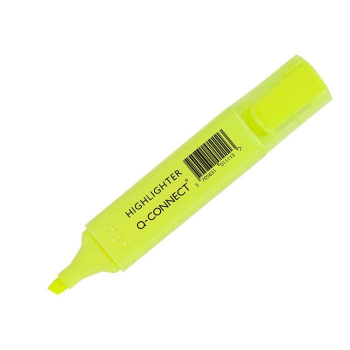 Rotulador Q-Connect Fluorescente Punta Biselada Caja De 6 Unidades Colores Surtidos 3