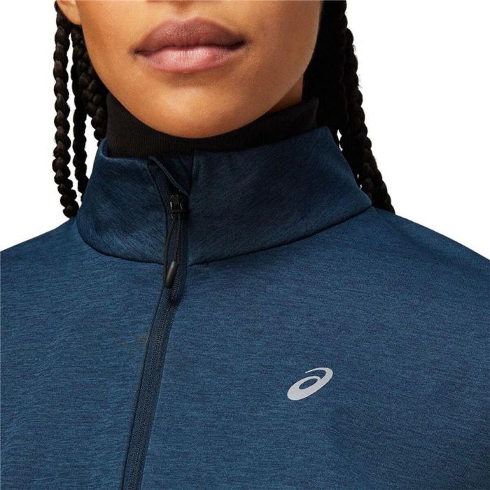 Chaqueta Deportiva para Mujer Asics Lite-Show W Azul marino Chaqueta Deportiva para Mujer Asics Lite-Show W Azul marino