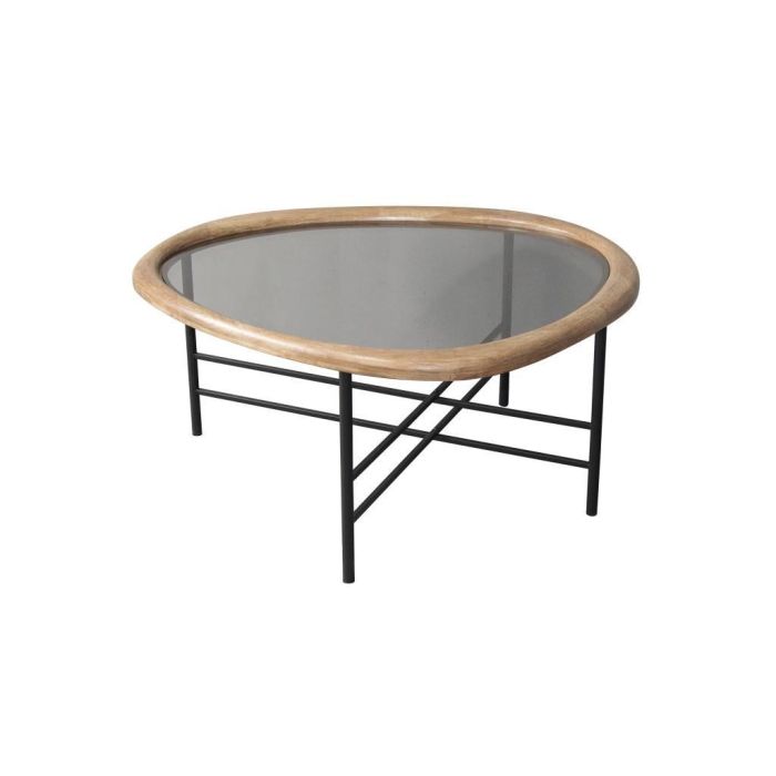 Mesa Centro Loft DKD Home Decor Negro Natural 81 x 38 x 76 cm
