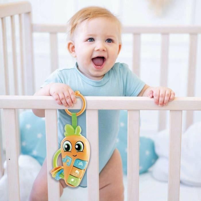 Lisciani Giochi LIS8008324109876 Sonajero Electrónico CAROTINA BABY Zanahoria con Melodías, Sonidos de Animales y Mordedor 2