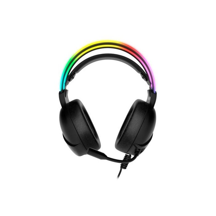 Krom NXKROMKLAIM Auriculares Gaming Klaim Diadema con Micrófono Omnidireccional Drivers 50mm RGB Rainbow USB A y Jack 3.5mm Negro 3 Krom NXKROMKLAIM Auriculares Gaming Klaim Diadema con Micrófono Omnidireccional Drivers 50mm RGB Rainbow USB A y Jack 3.5mm Negro 3