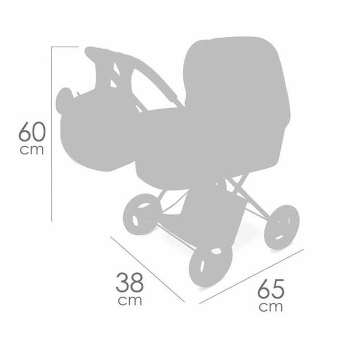 Coche de muñeca plegable koala con mochila para muñecas de hasta 48 cm.38x65x60 cm 3 Coche de muñeca plegable koala con mochila para muñecas de hasta 48 cm.38x65x60 cm 3