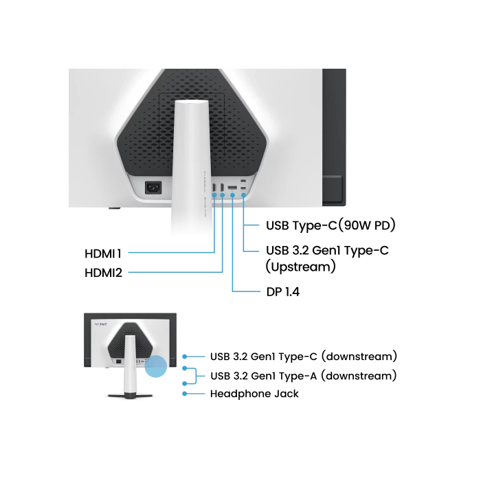 BenQ EX271UZ 9H.LP2LA.TBE Monitor 26.5" 4K Ultra HD OLED 240Hz USB-C 4 BenQ EX271UZ 9H.LP2LA.TBE Monitor 26.5" 4K Ultra HD OLED 240Hz USB-C 4