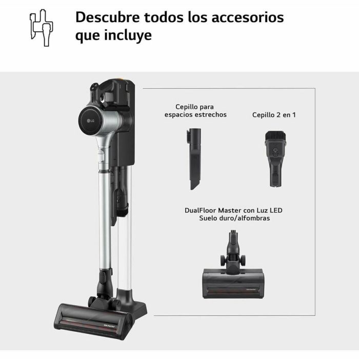 Aspirador Escoba Ciclónico Inalámbrico LG A9K-CORE3S 1 Aspirador Escoba Ciclónico Inalámbrico LG A9K-CORE3S 1