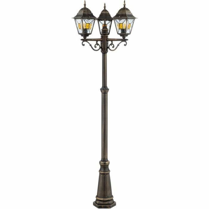Brilliant 4004353349362 Lámpara de Exterior Janel E27 Max 3x60W Negro Dorado, Bombilla No Incluida 1 Brilliant 4004353349362 Lámpara de Exterior Janel E27 Max 3x60W Negro Dorado, Bombilla No Incluida 1