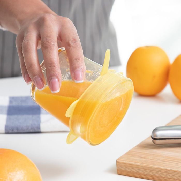 Set de 10 Tapas de Cocina Reutilizables y Ajustables Lilyd InnovaGoods 10 Set de 10 Tapas de Cocina Reutilizables y Ajustables Lilyd InnovaGoods 10