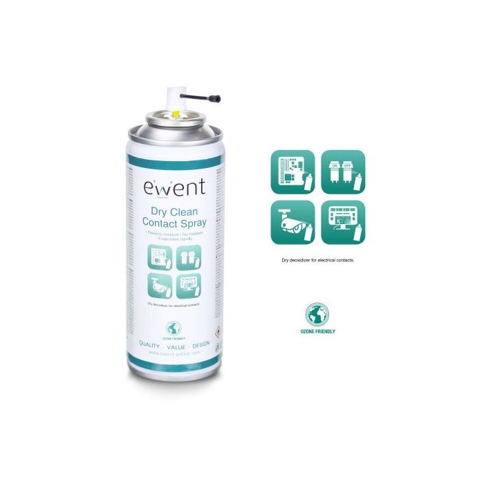 Ewent EW5614 Espray para limpieza de equipos, Pantallas/Plásticos, Universal, 200 ml 4 Ewent EW5614 Espray para limpieza de equipos, Pantallas/Plásticos, Universal, 200 ml 4