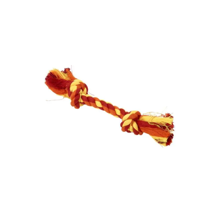 Buster Dental Rope Con 2 Nudos Naranja L 35 cm