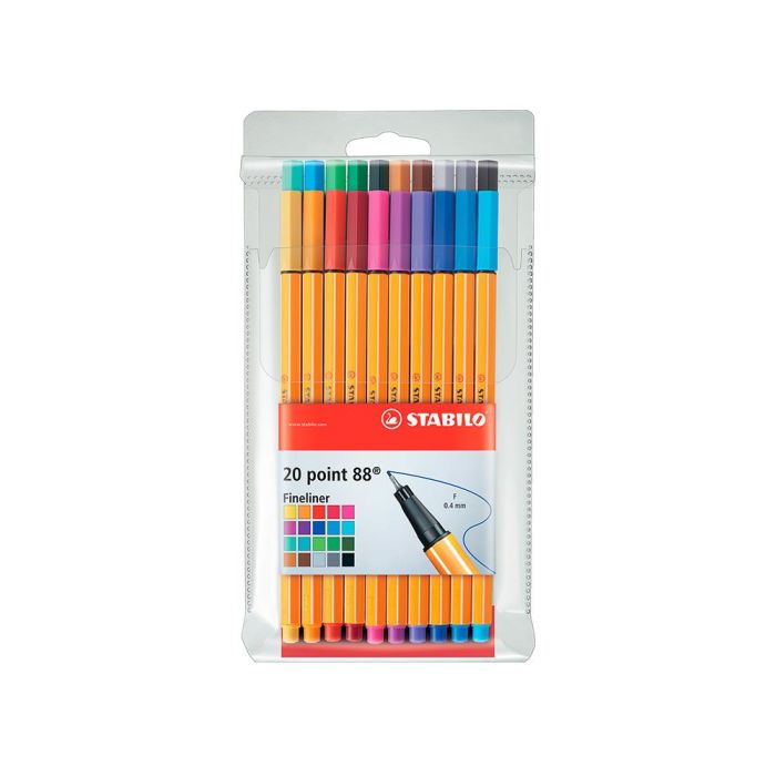 Stabilo Rotuladores Point 88 Colores Surtidos Estuche 20 Ud 1