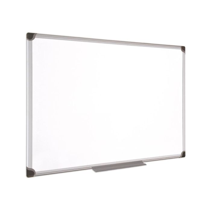 Pizarra Blanca Bi-Office Magnetica Maya W Ceramica Vitrificada Marco De Aluminio 180 X 90 cm Con Bandeja Para 1