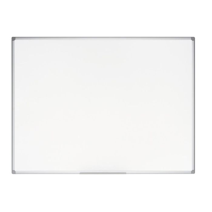 Pizarra Blanca Bi-Office Earth-It Magnetica De Acero Vitrificado Marco De Aluminio 120 X 90 cm Con Bandeja Para 1