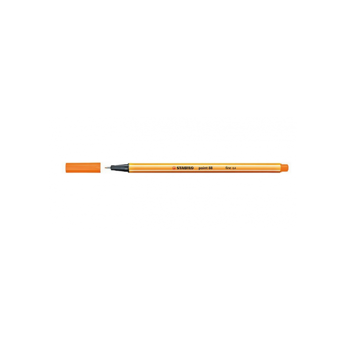 STABILO Rotulador Point 88 punta fieltro fina trazo 0,4mm naranja STABILO Rotulador Point 88 punta fieltro fina trazo 0,4mm naranja