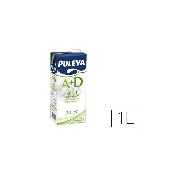 Leche Puleva Semidesnatada Brik De 1 Litro