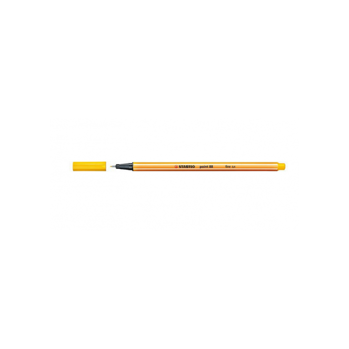 STABILO Rotulador Point 88 punta fieltro fina trazo 0,4mm amarillo STABILO Rotulador Point 88 punta fieltro fina trazo 0,4mm amarillo