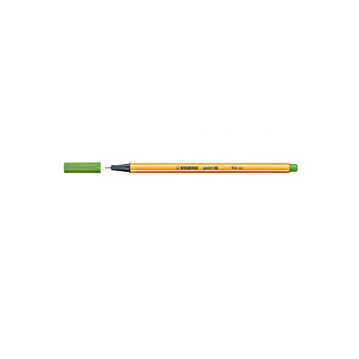 STABILO Rotulador Point 88 punta fieltro fina trazo 0,4mm verde hoja STABILO Rotulador Point 88 punta fieltro fina trazo 0,4mm verde hoja