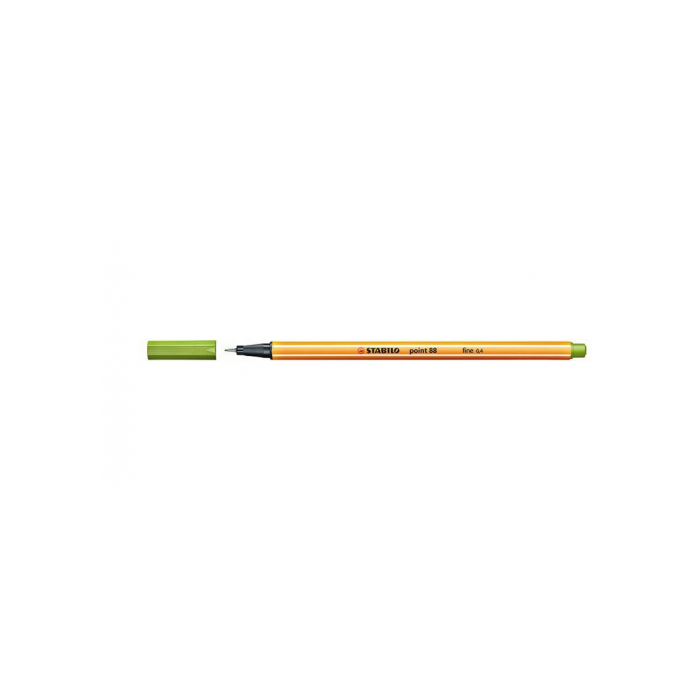 STABILO Rotulador Point 88 punta fieltro fina trazo 0,4mm verde prado STABILO Rotulador Point 88 punta fieltro fina trazo 0,4mm verde prado