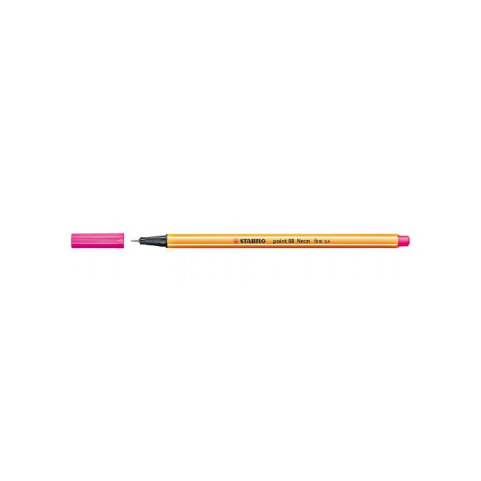 STABILO Rotulador Point 88 punta fieltro fina trazo 0,4mm rosa neon STABILO Rotulador Point 88 punta fieltro fina trazo 0,4mm rosa neon