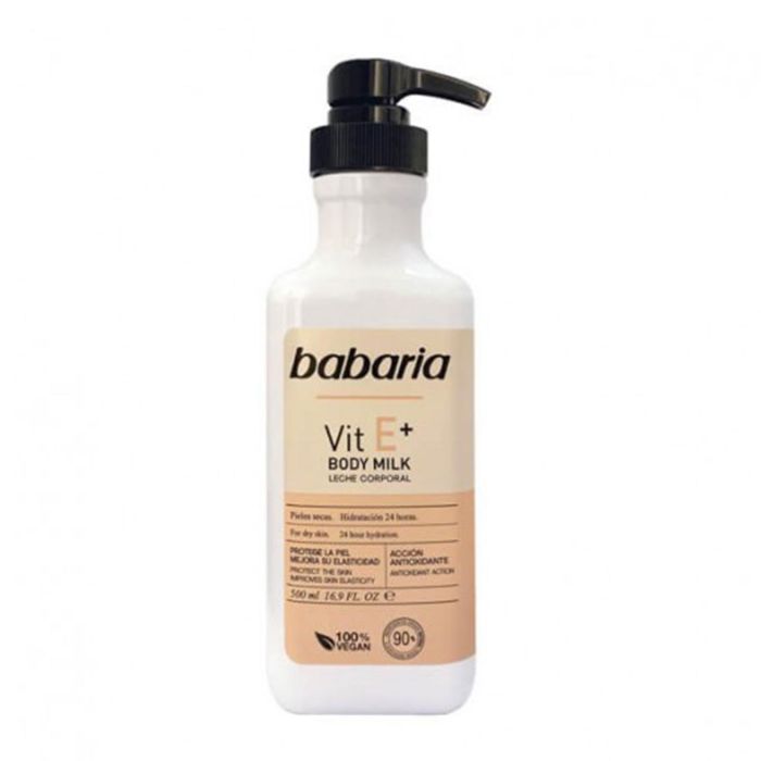 Babaria Vit e+ body milk vegan piel seca 500 ml
