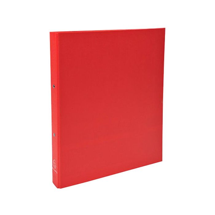 Carpeta De 2 Anillas 30 mm Redondas Exacompta Din A4 Carton Forrado Rojo