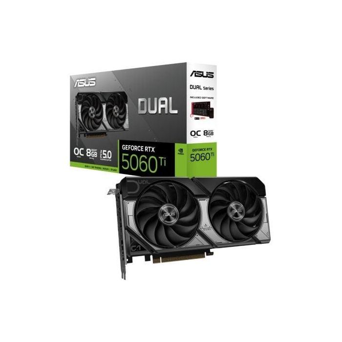 Tarjeta Gráfica Asus Dual GeForce RTX 5060 Ti OC/ 8GB GDDR7 Tarjeta Gráfica Asus Dual GeForce RTX 5060 Ti OC/ 8GB GDDR7